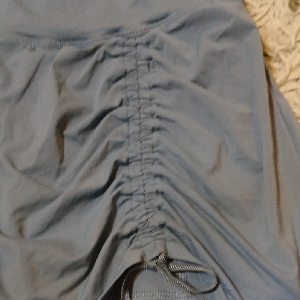 JoyLab Blue Ruched Mini Skirt - Picture 6 of 6